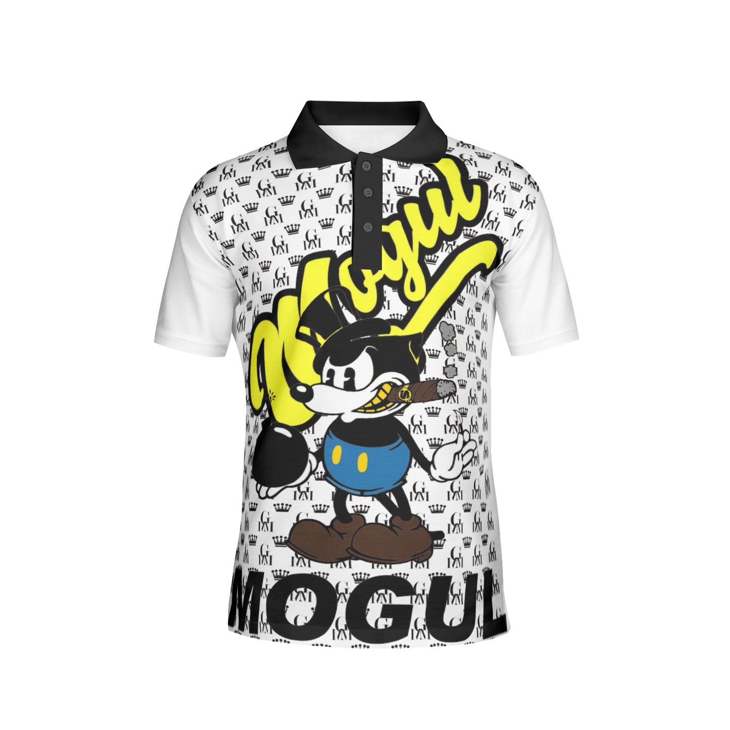 MOGUL Bomber Cat Men's Polo Shirt