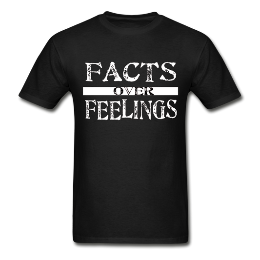 Facts Over Feelings T-Shirt Black - black