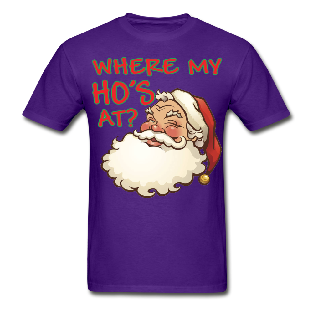 Santa Face T-Shirt - purple