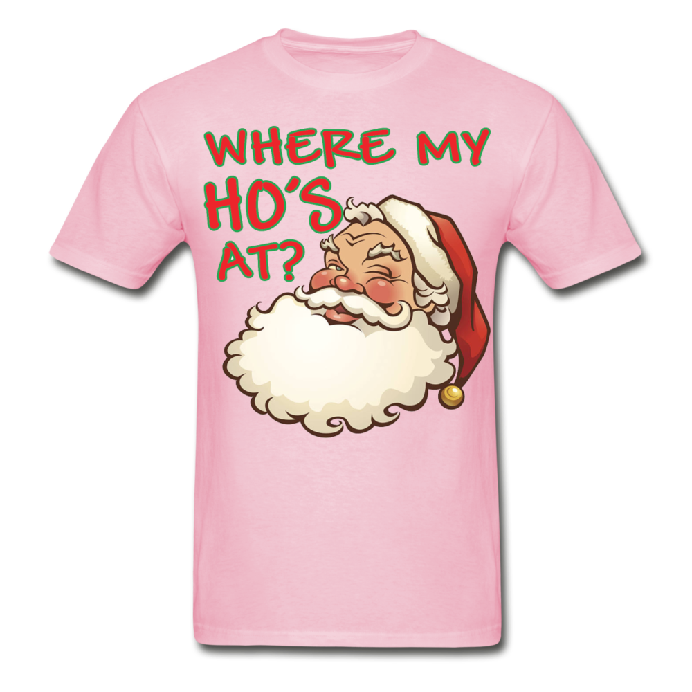 Santa Face T-Shirt - light pink