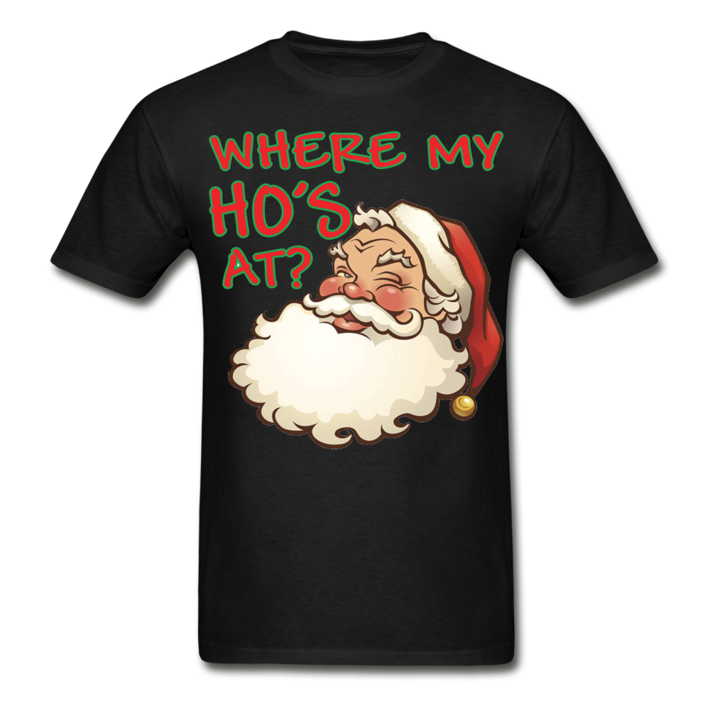Santa Face T-Shirt - black