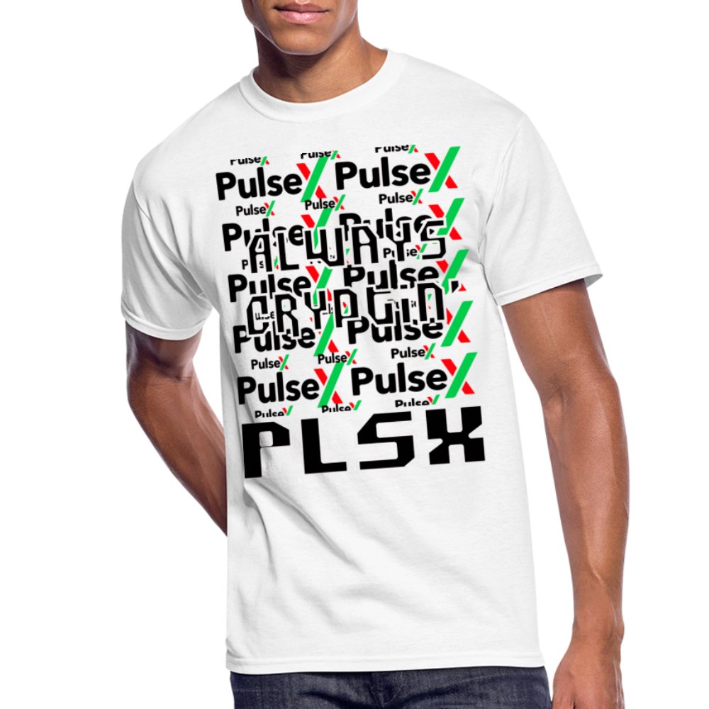 Crypto Currency "Always Cryptin'" Pulsex Coin PLSX T-Shirt - white