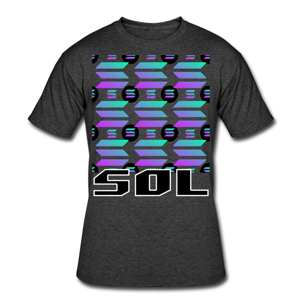 Crypto Currency Solana Coin SOL T-Shirt - heather black