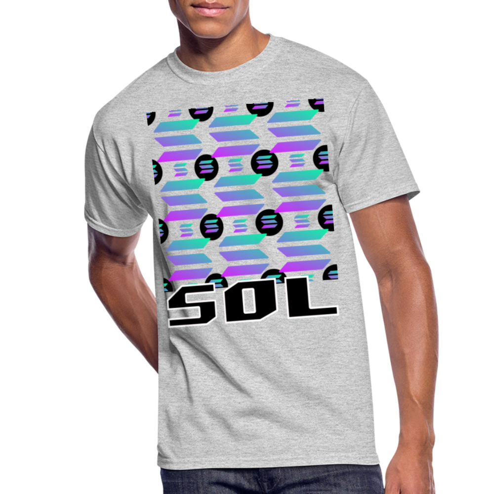 Crypto Currency Solana Coin SOL T-Shirt - heather gray