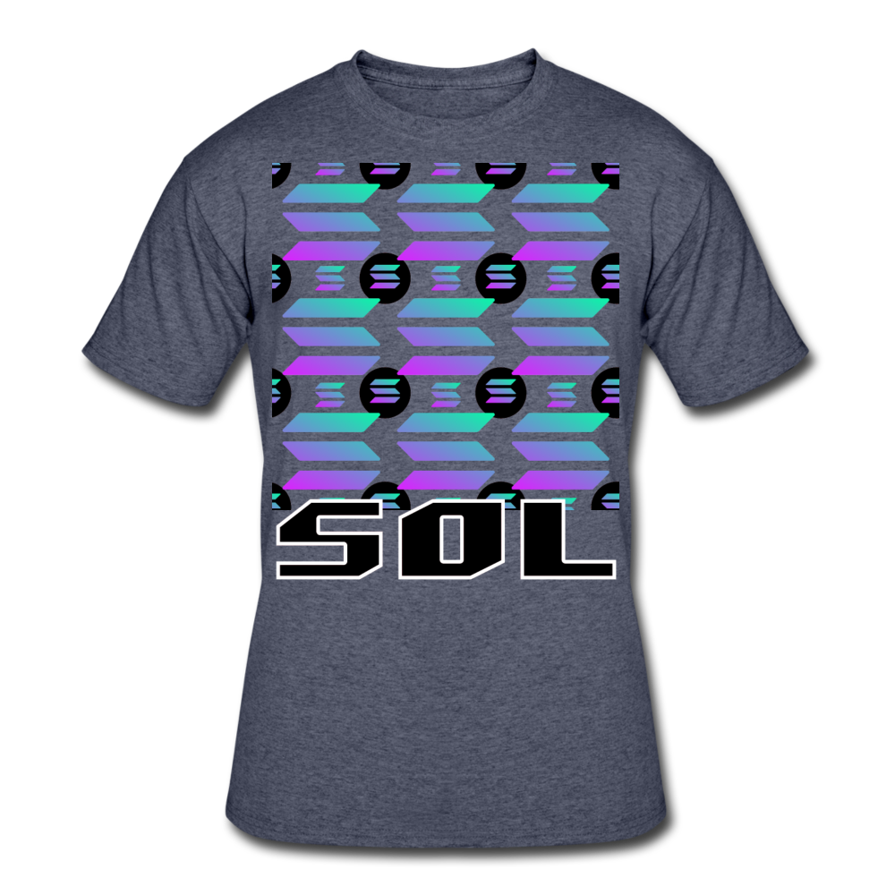 Crypto Currency Solana Coin SOL T-Shirt - navy heather
