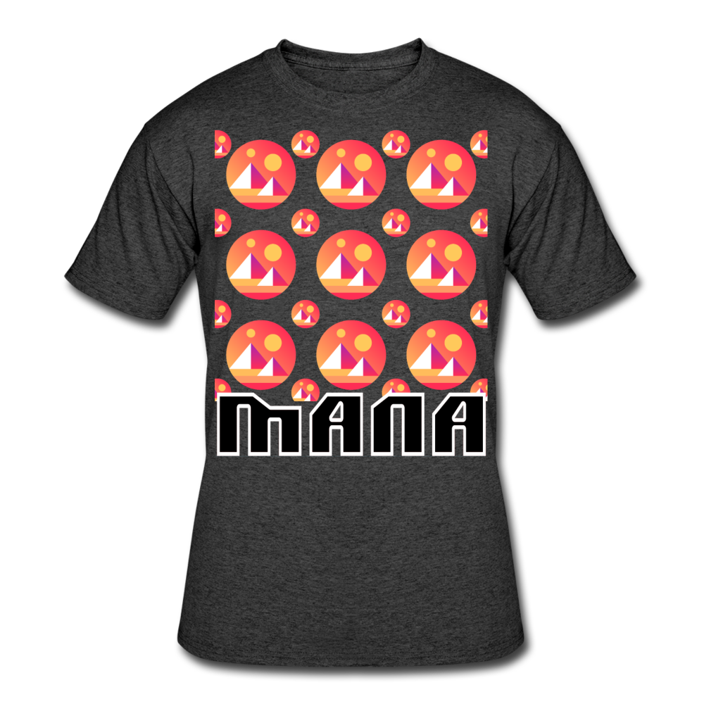 Crypto Currency Decentraland Coin MANA T-Shirt - heather black