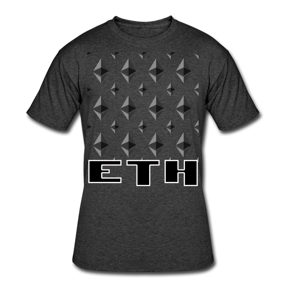 Crypto Currency Ethereum Coin ETH T-Shirt - heather black