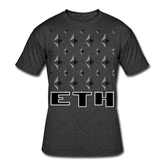 Crypto Currency Ethereum Coin ETH T-Shirt - heather black