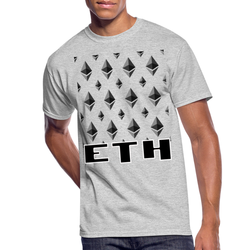 Crypto Currency Ethereum Coin ETH T-Shirt - heather gray