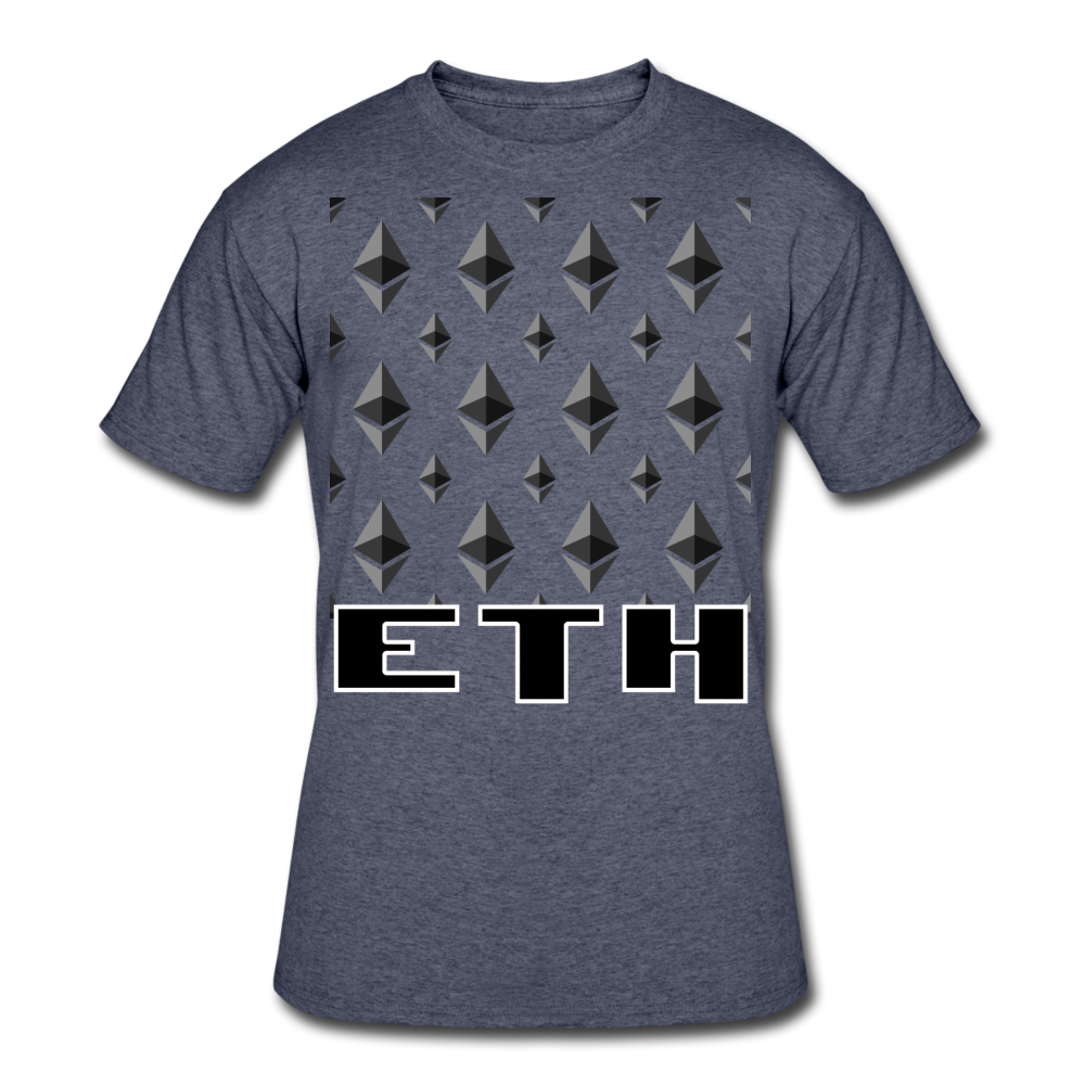 Crypto Currency Ethereum Coin ETH T-Shirt - navy heather