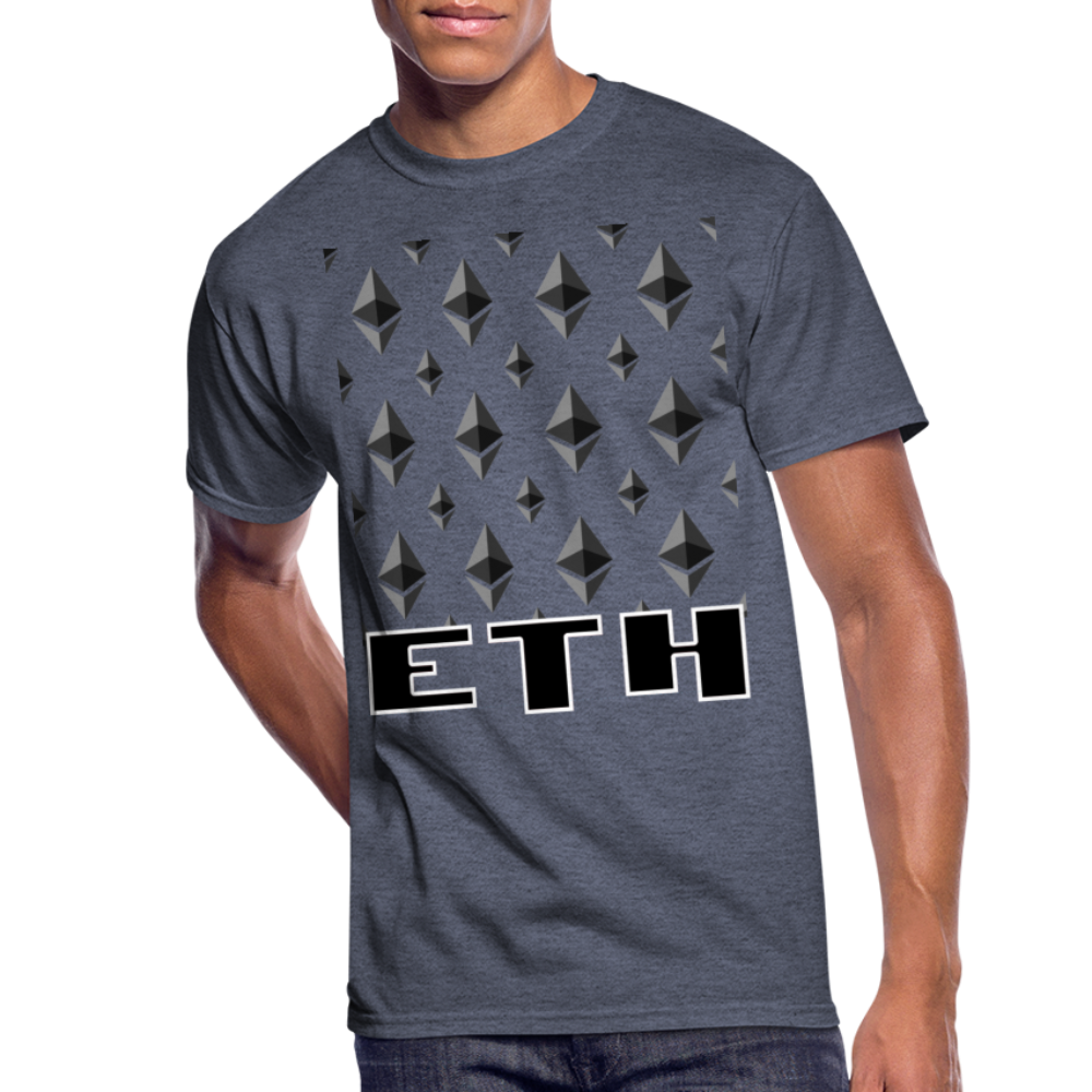 Crypto Currency Ethereum Coin ETH T-Shirt - navy heather