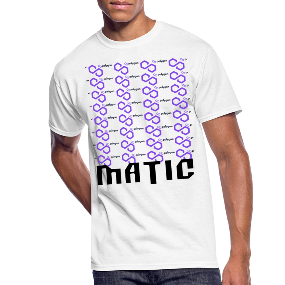 Crypto Currency Polygon Coin MATIC T-Shirt - white