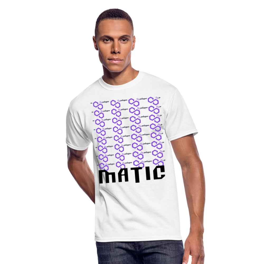 Crypto Currency Polygon Coin MATIC T-Shirt - white