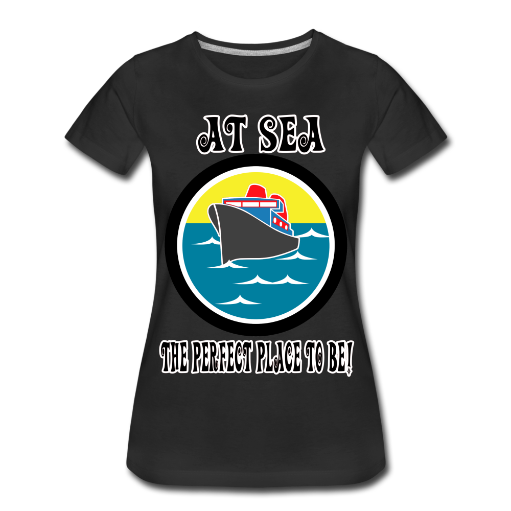 Women’s Premium "At Sea" T-Shirt - black