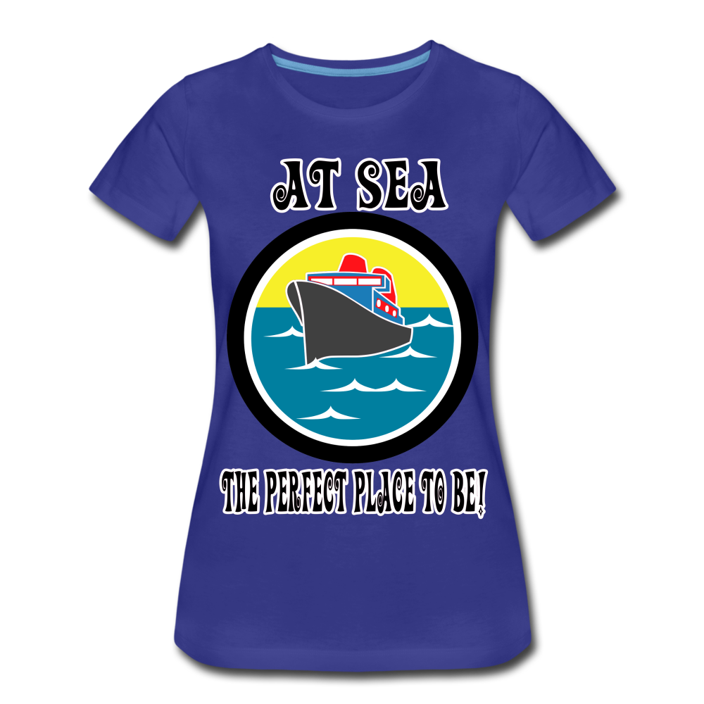 Women’s Premium "At Sea" T-Shirt - royal blue
