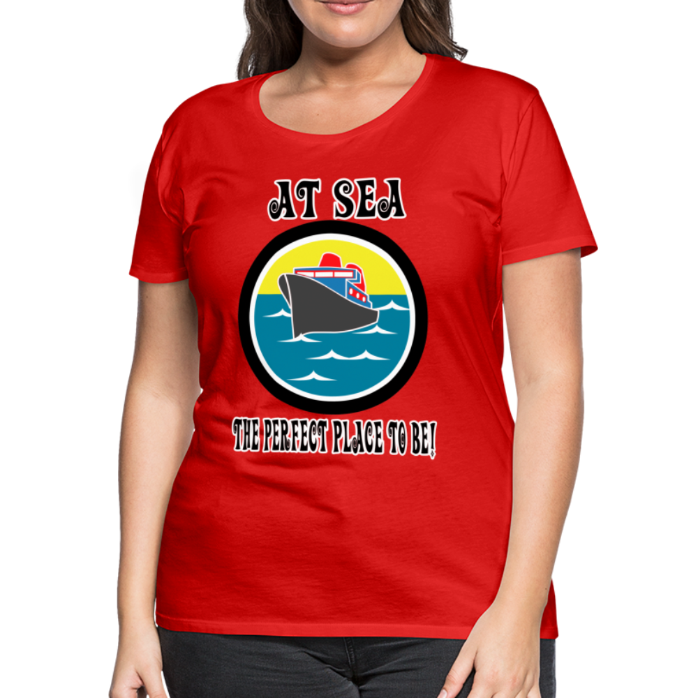 Women’s Premium "At Sea" T-Shirt - red