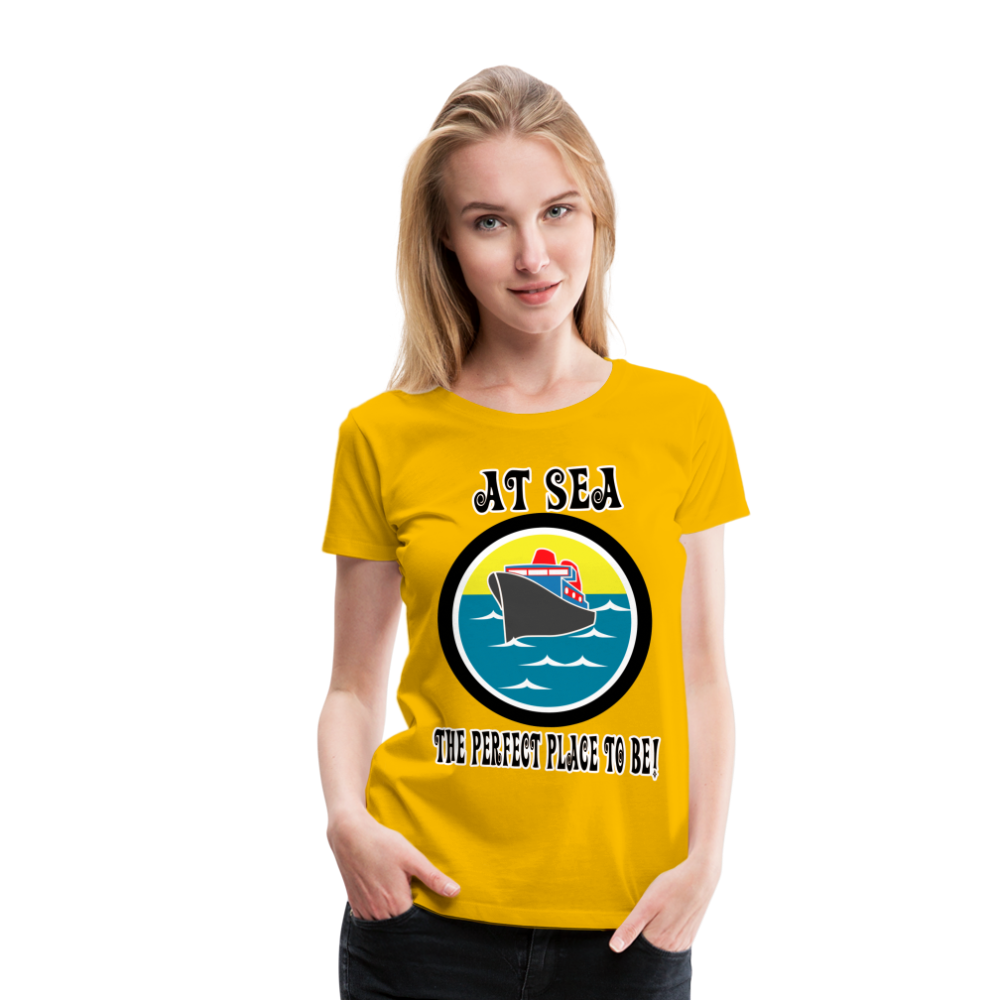 Women’s Premium "At Sea" T-Shirt - sun yellow