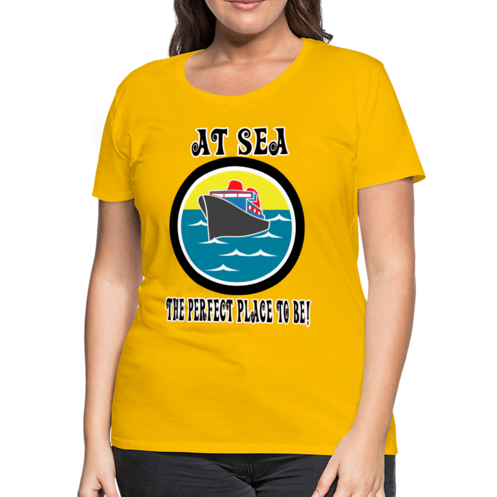 Women’s Premium "At Sea" T-Shirt - sun yellow