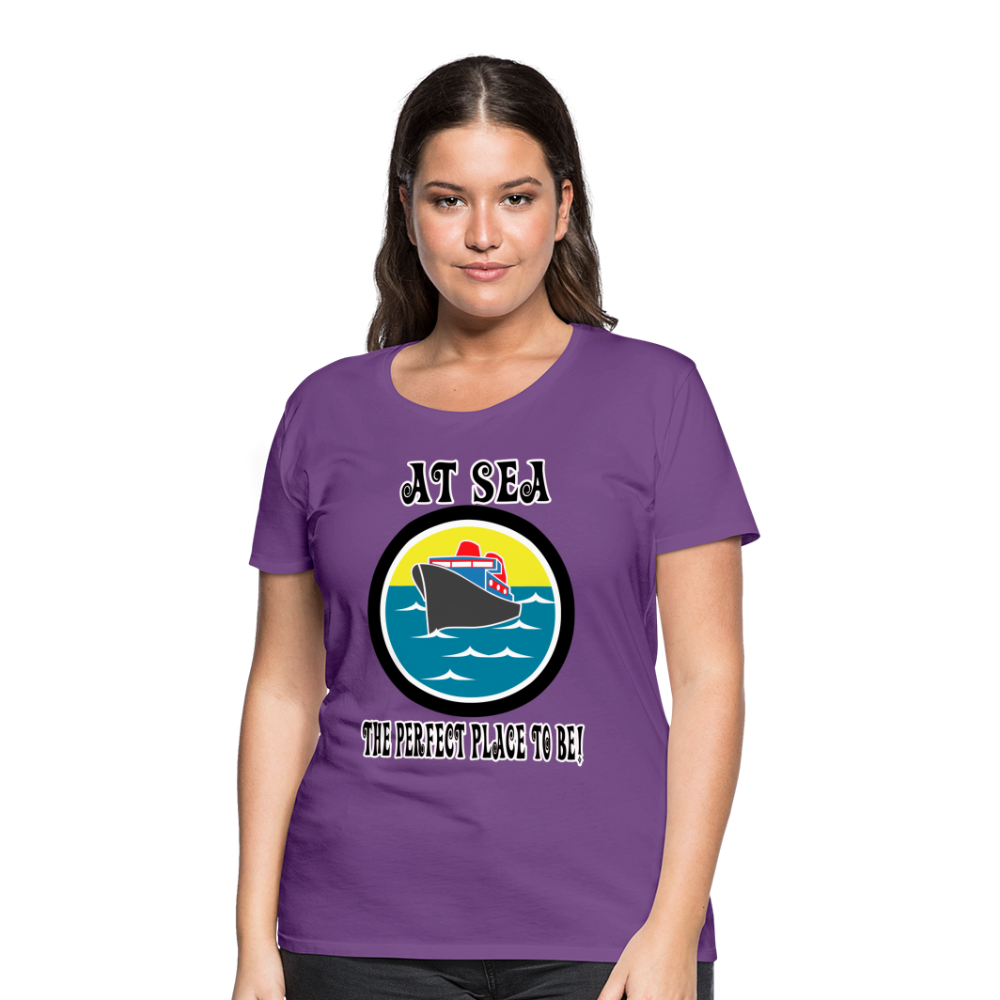 Women’s Premium "At Sea" T-Shirt - purple