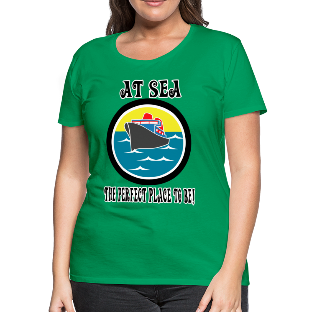 Women’s Premium "At Sea" T-Shirt - kelly green