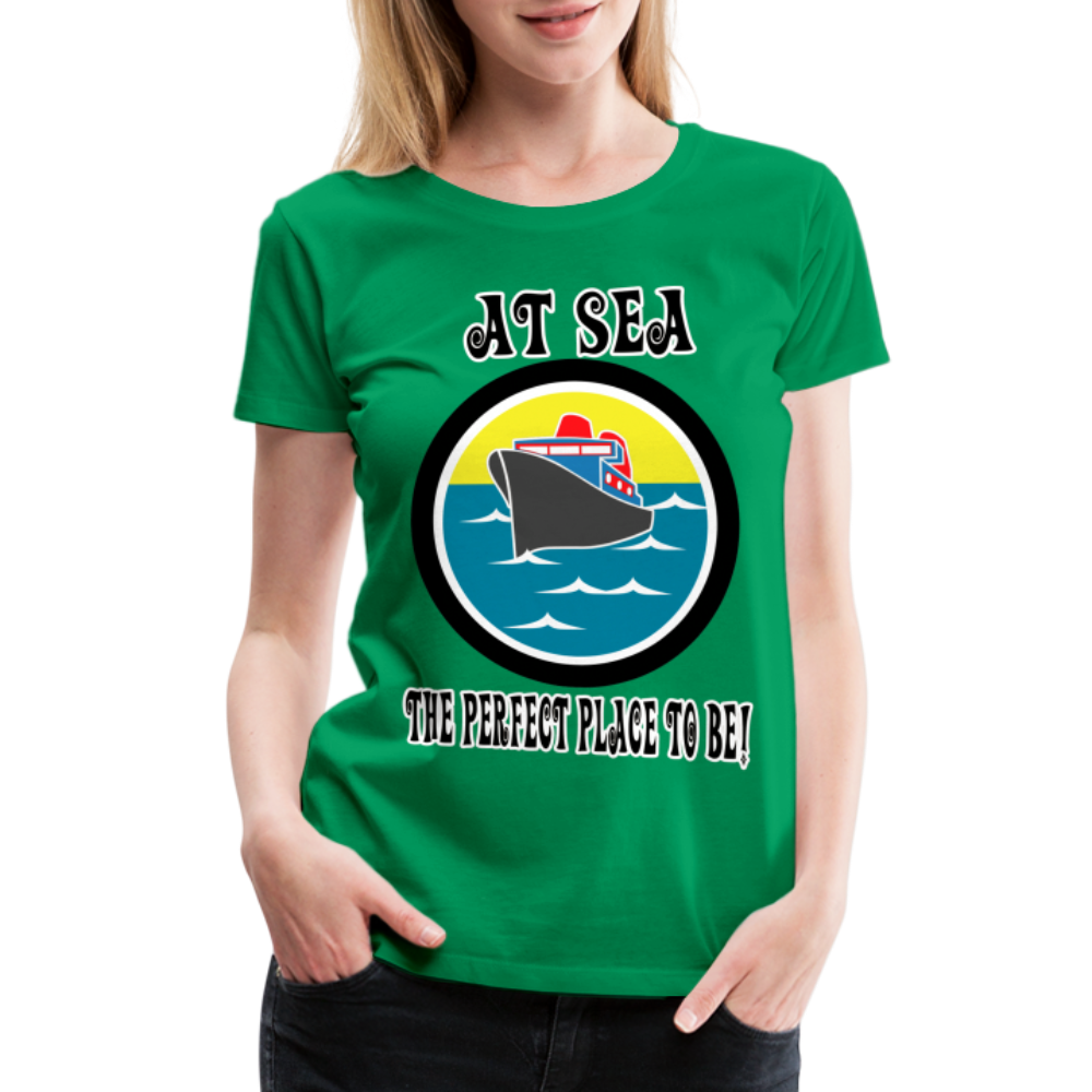 Women’s Premium "At Sea" T-Shirt - kelly green