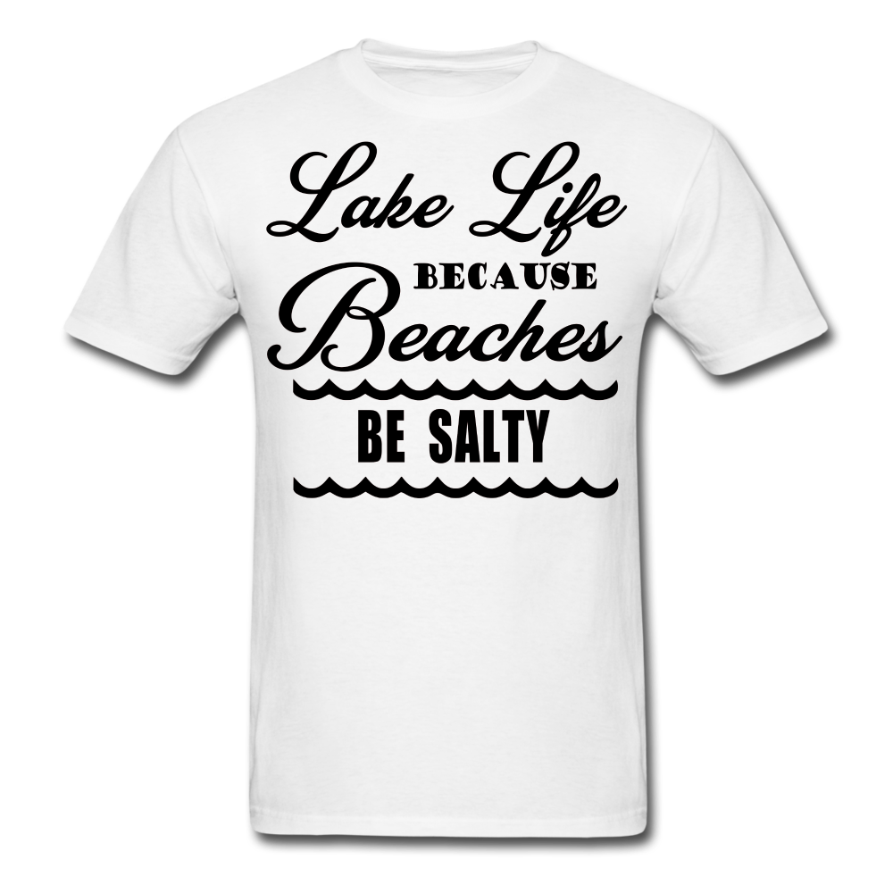 Unisex Classic "Lake Life" Funny T-Shirt - white