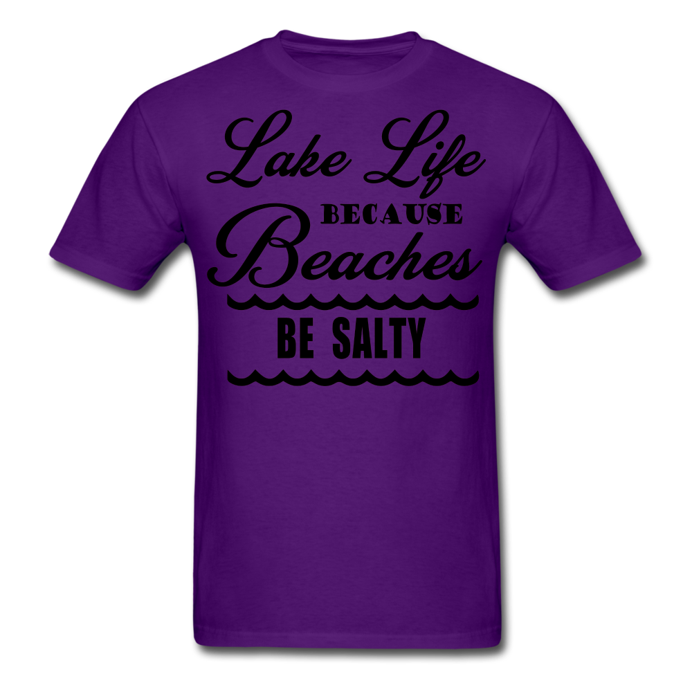 Unisex Classic "Lake Life" Funny T-Shirt - purple