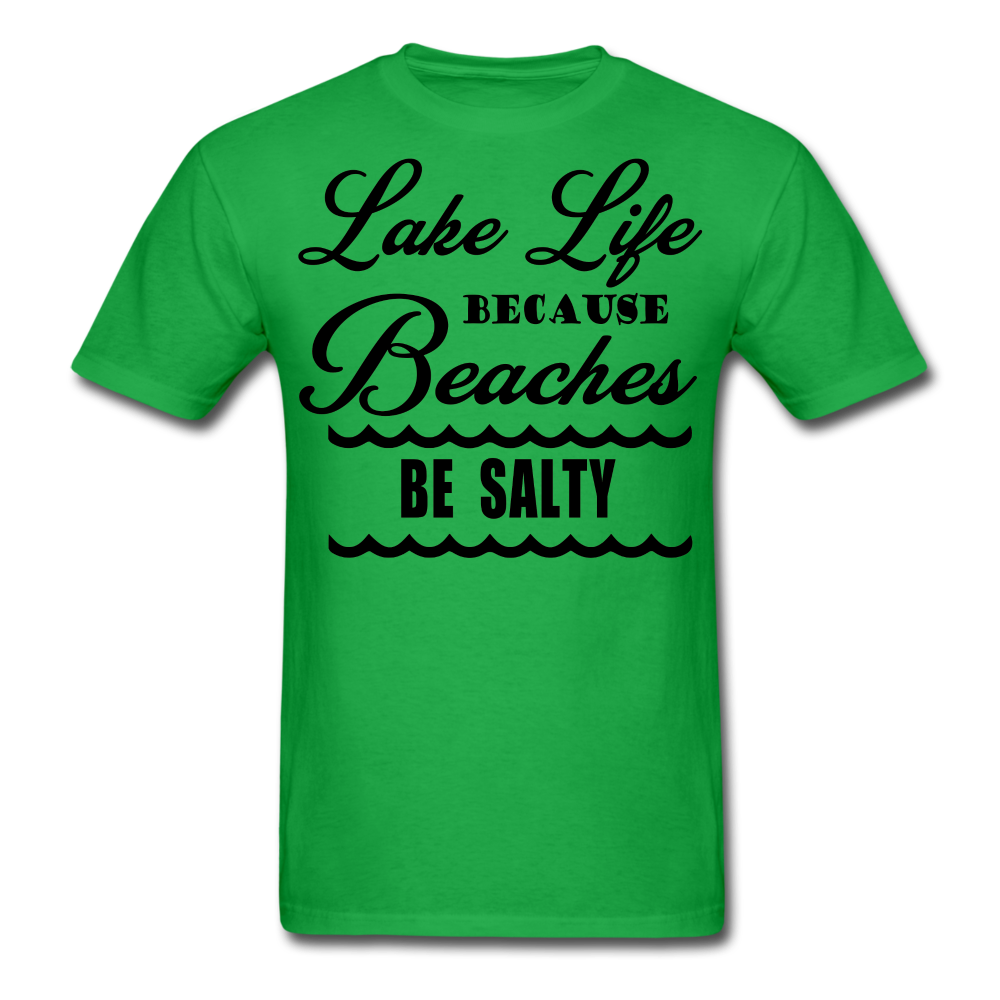 Unisex Classic "Lake Life" Funny T-Shirt - bright green
