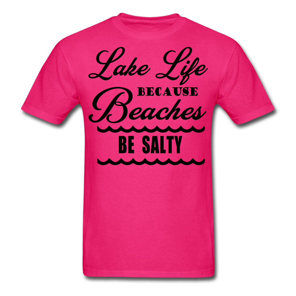 Unisex Classic "Lake Life" Funny T-Shirt - fuchsia