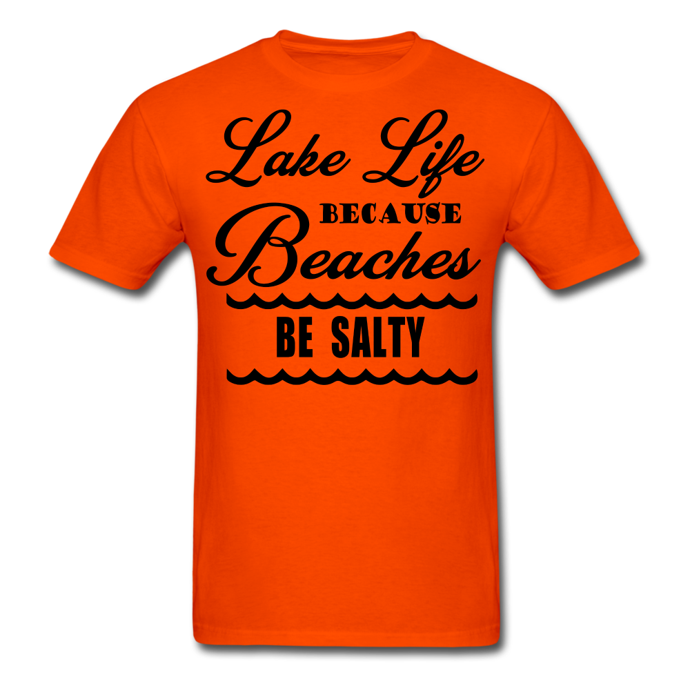Unisex Classic "Lake Life" Funny T-Shirt - orange