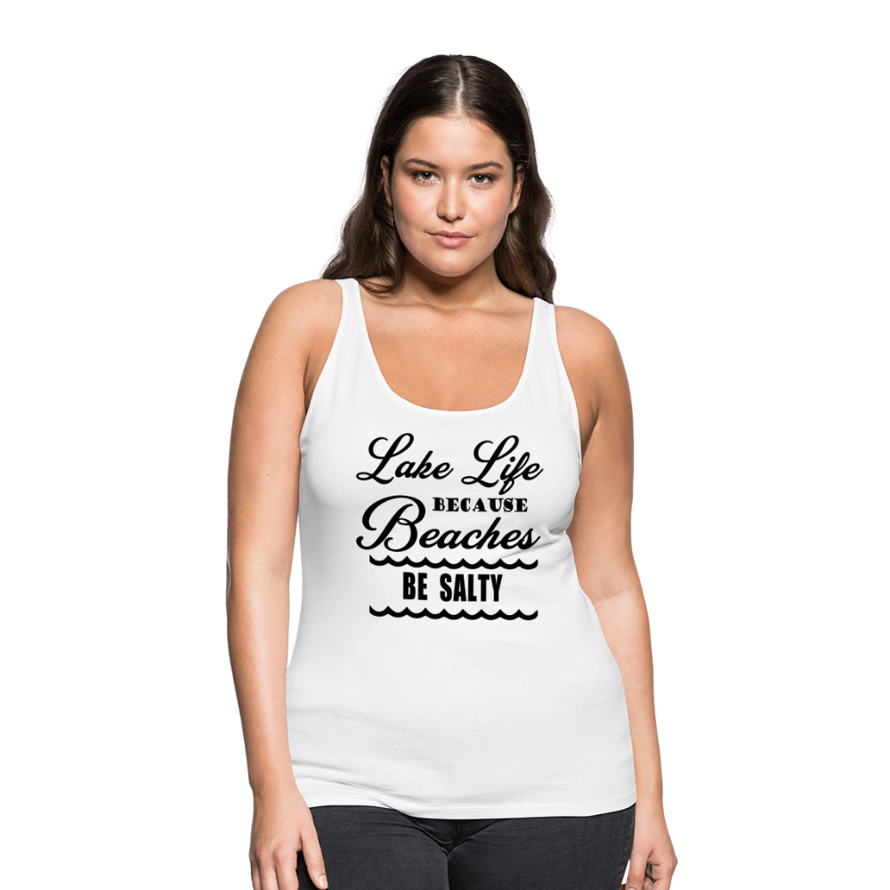 Women’s "Lake Life" Premium Tank Top - white