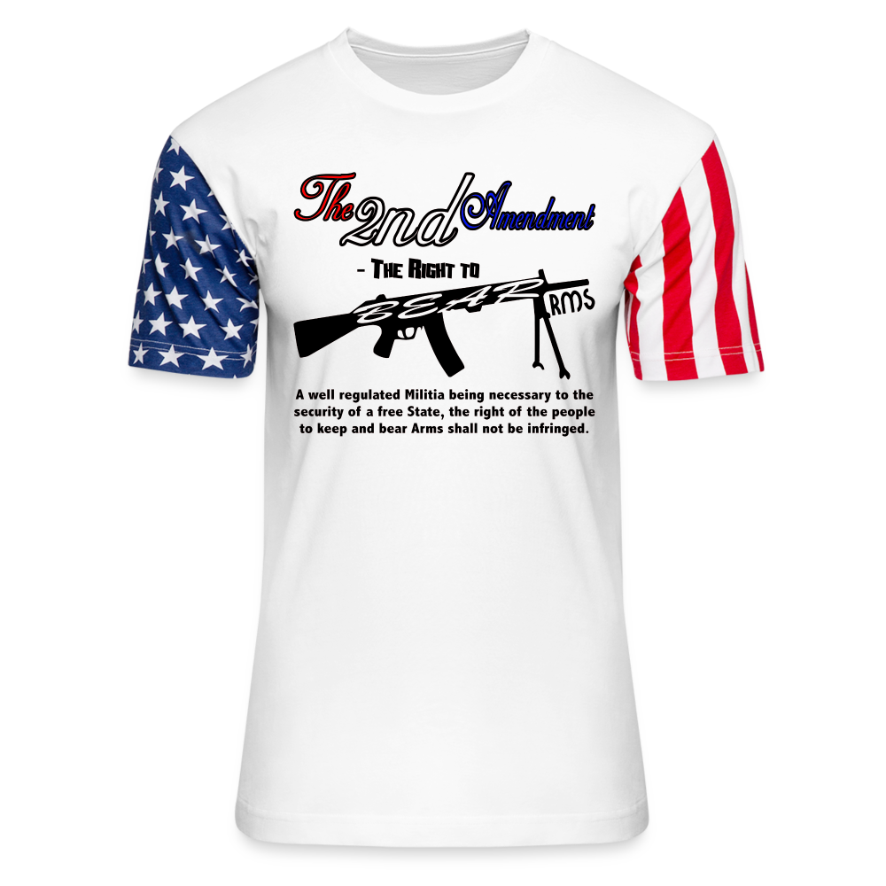 2nd Amendment Stars And Stripes Premium T-Shirt - white