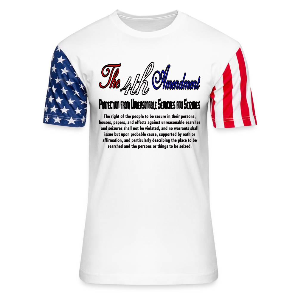 4th Amendment Stars And Stripes Premium T-Shirt - white