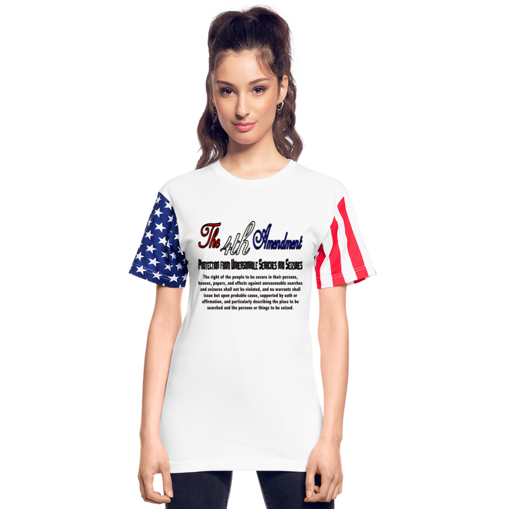 4th Amendment Stars And Stripes Premium T-Shirt - white